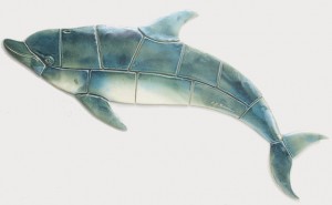 Handcrafted Dolphins large 60" x 22" (560x1524mm)